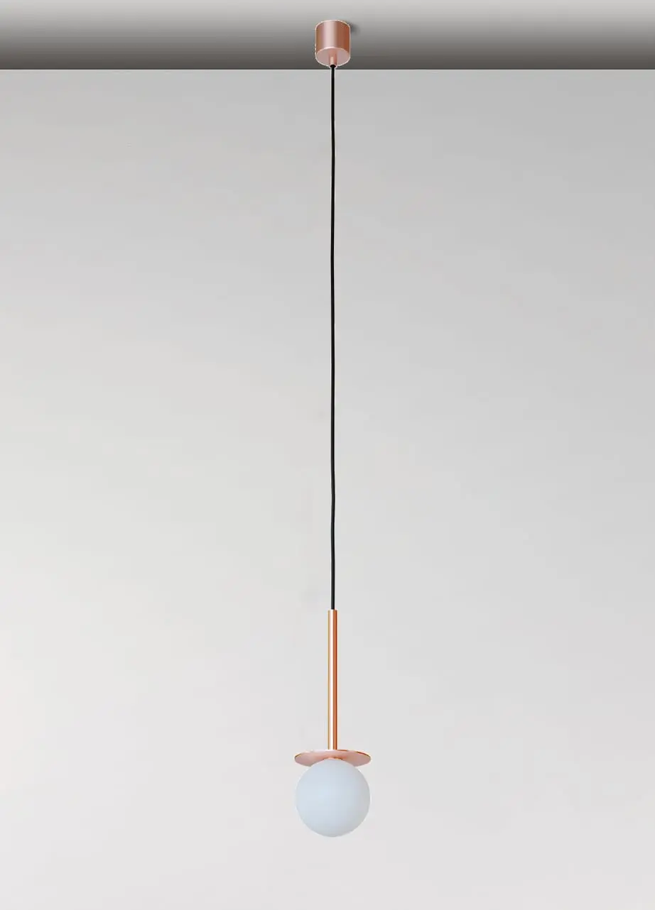 Hängeleuchte Cotton mit Opalglaskugel – Bild 10