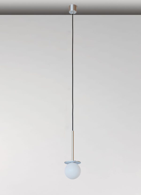 Hängeleuchte Cotton mit Opalglaskugel