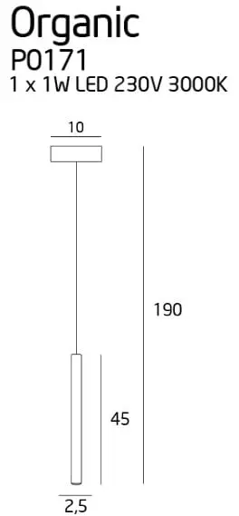 Moderne LED-Hängeleuchte Organic