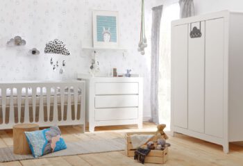 Kinderzimmer-Set Moon | 3 Teilig  Kleiderschrank 3-Türig