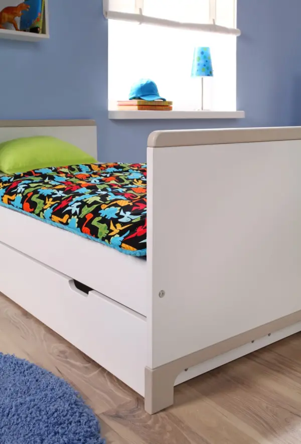 Babybett Kinderbett Juniorbett Mini 140x70 cm Rosa oder Grau