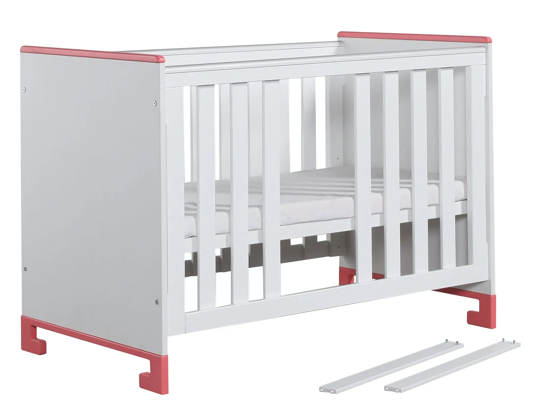 Babybett TOTO 120x60 cm Rosa oder Türkis – Bild 12