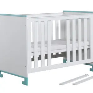 Babybett TOTO 120x60 cm Rosa oder Türkis – Bild 5