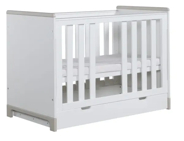 Babybett Mini 120x60 cm Rosa oder Grau