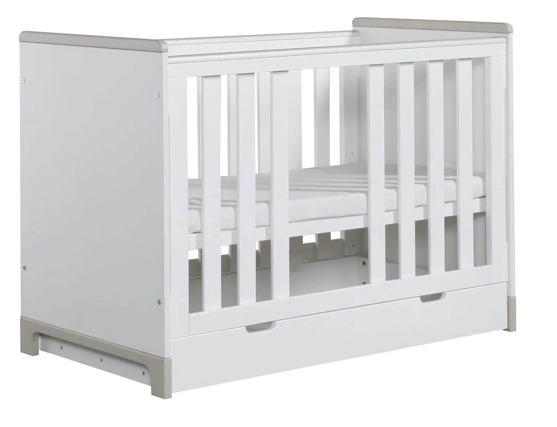 Babybett Mini 120x60 cm Rosa oder Grau – Bild 6