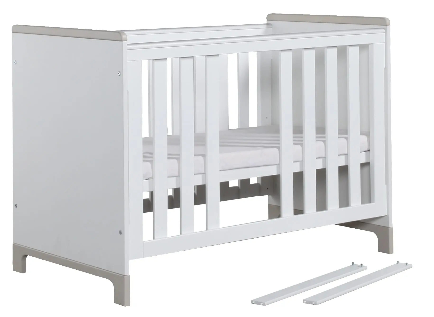 Babybett Mini 120x60 cm Rosa oder Grau – Bild 5
