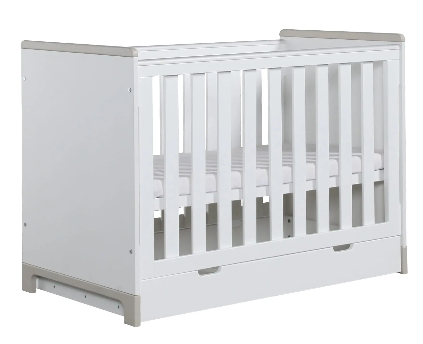 Babybett Mini 120x60 cm Rosa oder Grau – Bild 4