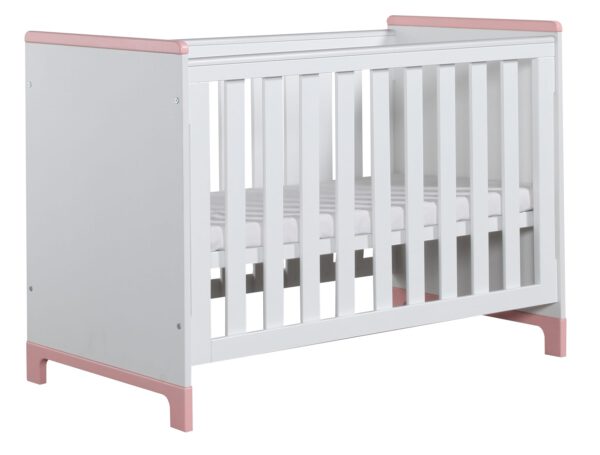 Babybett Mini 120x60 cm Rosa oder Grau