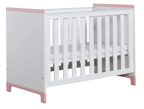 Babybett Mini 120x60 cm Rosa oder Grau