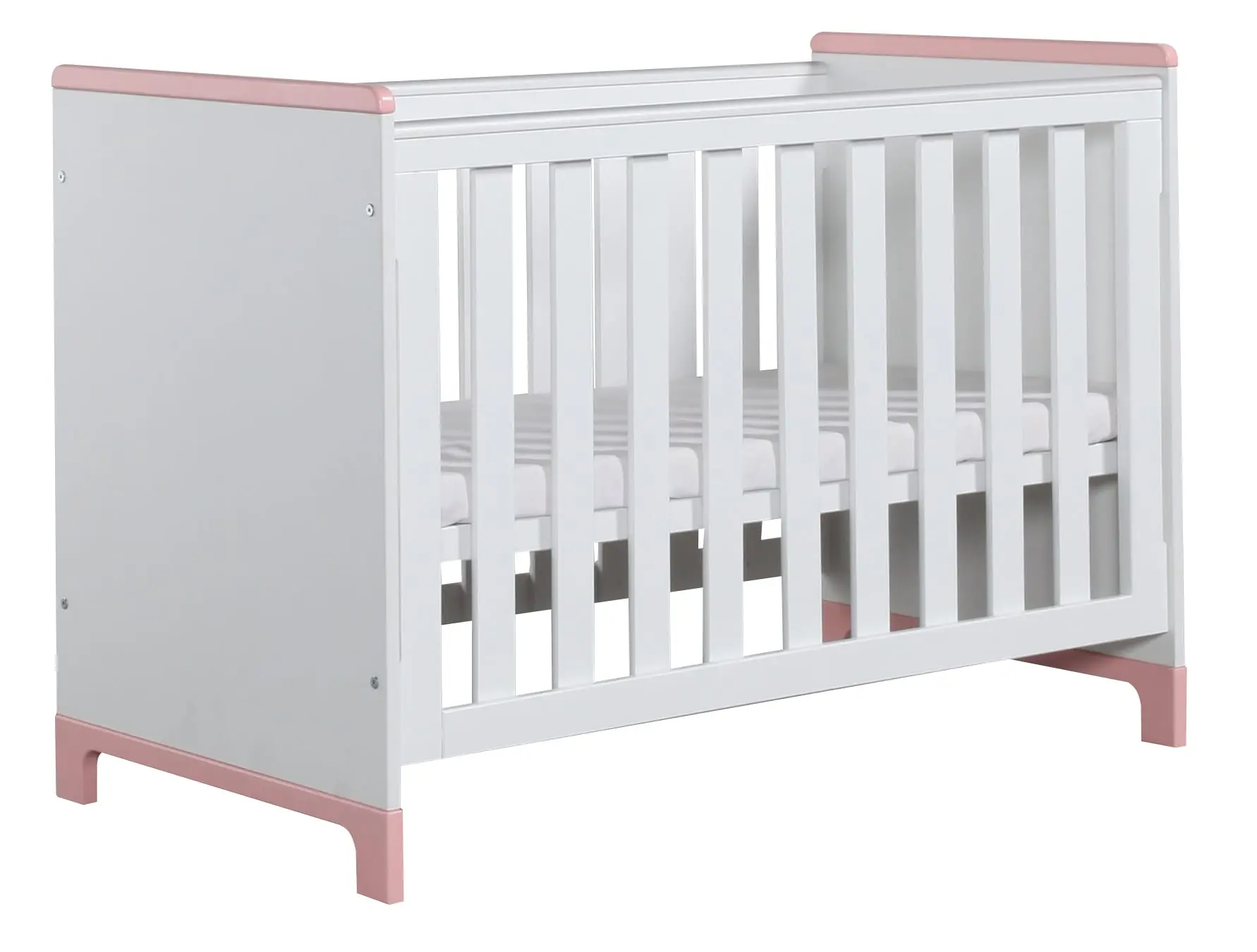 Babybett Mini 120x60 cm Rosa oder Grau – Bild 7