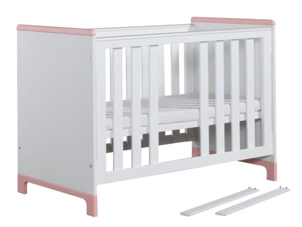 Babybett Mini 120x60 cm Rosa oder Grau