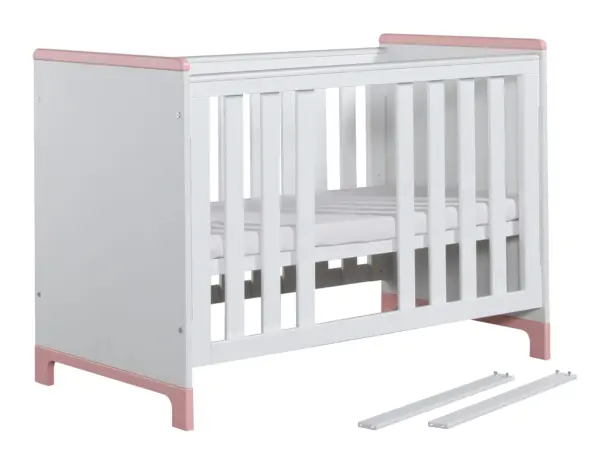 Babybett Mini 120x60 cm Rosa oder Grau