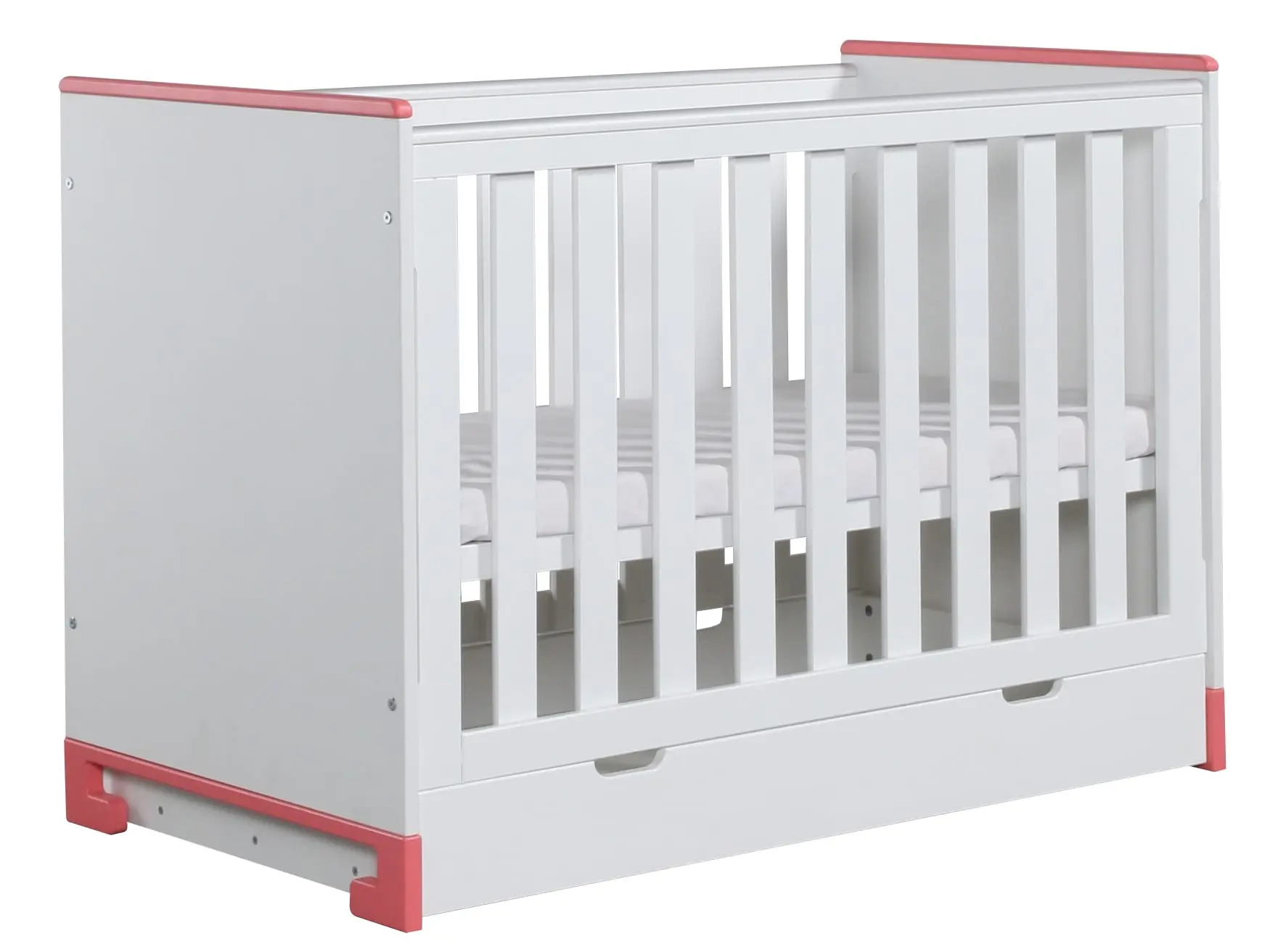 Babybett TOTO 120x60 cm Rosa oder Türkis – Bild 8