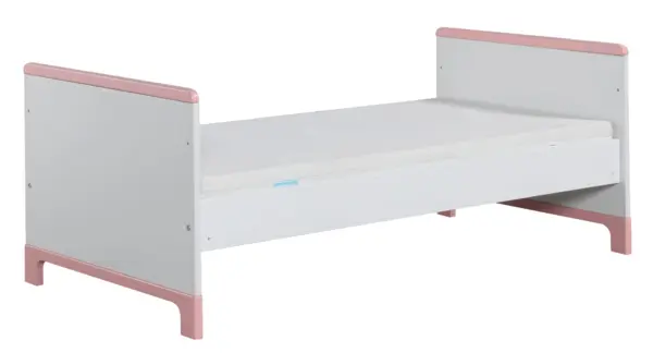 Babybett Kinderbett Juniorbett Mini 140x70 cm Rosa oder Grau