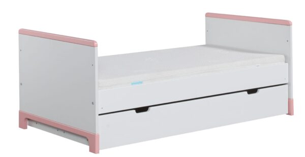 Babybett Kinderbett Juniorbett  Mini 140x70 cm Rosa oder Grau