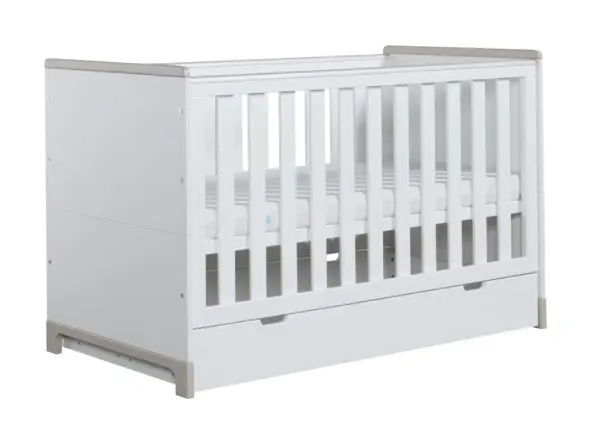 Babybett Kinderbett Juniorbett Mini 140x70 cm Rosa oder Grau