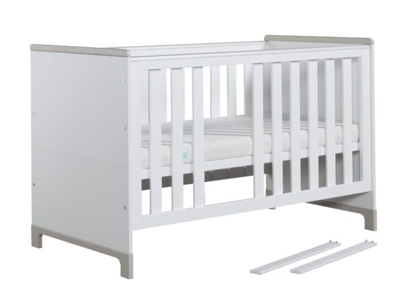 Babybett Kinderbett Juniorbett  Mini 140x70 cm Rosa oder Grau