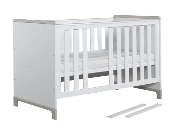 Babybett Kinderbett Juniorbett Mini 140x70 cm Rosa oder Grau