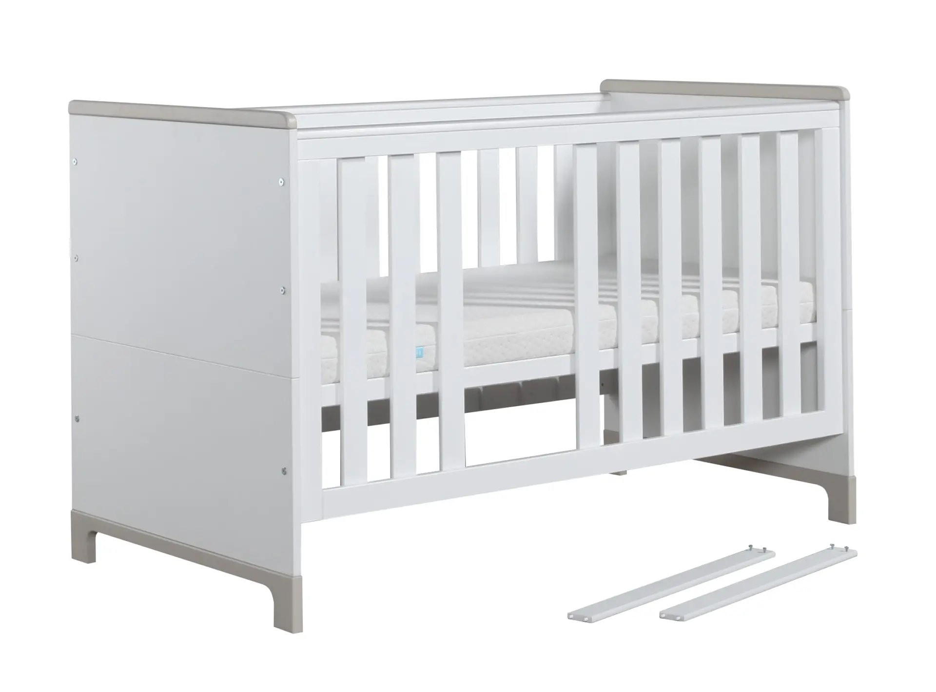 Babybett Kinderbett Juniorbett  Mini 140x70 cm Rosa oder Grau – Bild 6