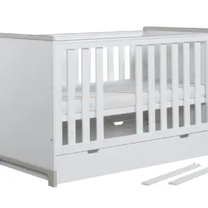Babybett Kinderbett Juniorbett Mini 140x70 cm Rosa oder Grau – Bild 8