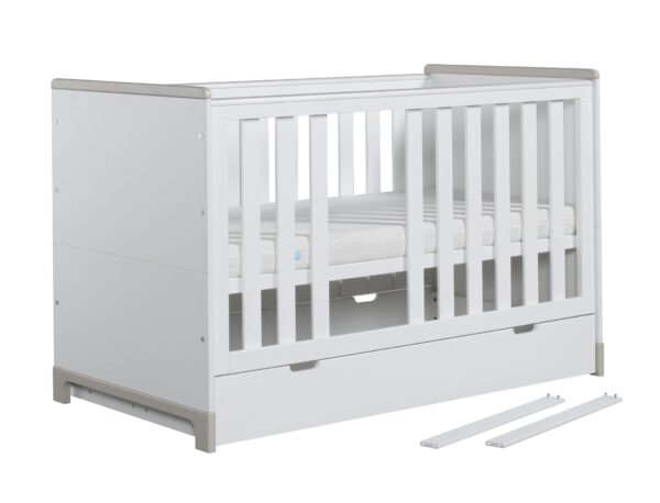 Babybett Kinderbett Juniorbett  Mini 140x70 cm Rosa oder Grau