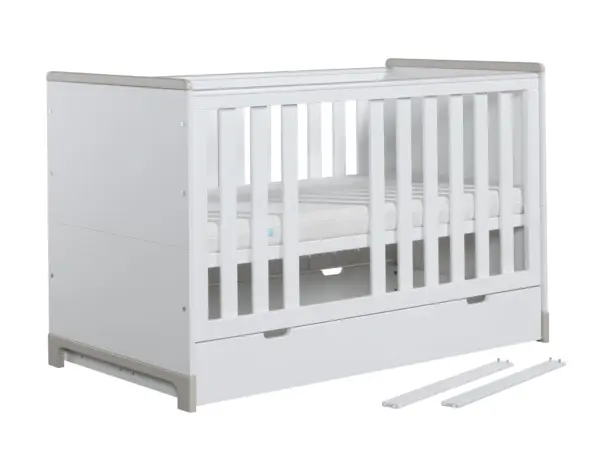 Babybett Kinderbett Juniorbett Mini 140x70 cm Rosa oder Grau