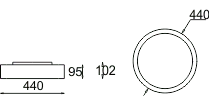 Keramik-Deckenleuchte Omega – Bild 4