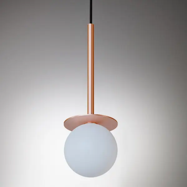Hängeleuchte Cotton mit Opalglaskugel