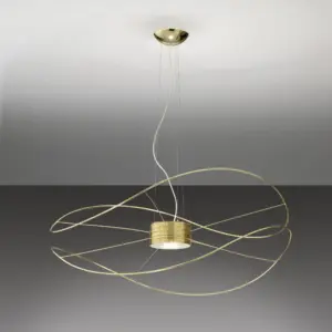 Traumhafte LED-Hängeleuchte Hoops Gold Axo Light