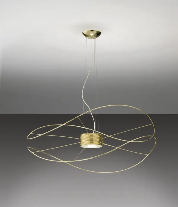 Traumhafte LED-Hängeleuchte Hoops Gold Axo Light