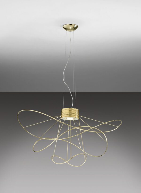 Traumhafte LED-Hängeleuchte Hoops Gold Axo Light