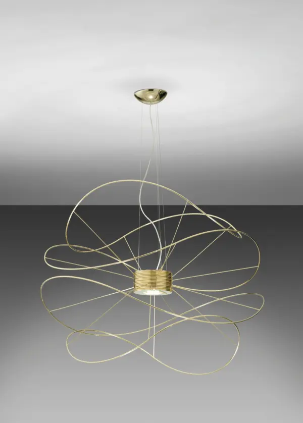Traumhafte LED-Hängeleuchte Hoops Gold Axo Light