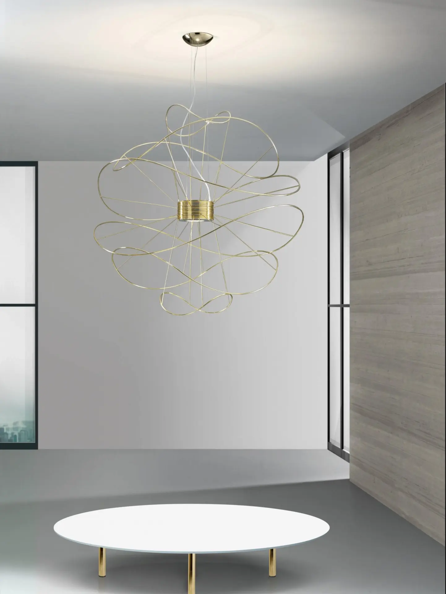 Traumhafte LED-Hängeleuchte Hoops Gold Axo Light – Bild 5