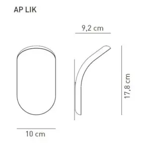 Minimalistische LED-Wandleuchte Lik Axo Light – Bild 10