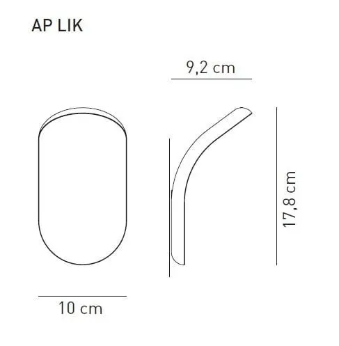 Minimalistische LED-Wandleuchte Lik Axo Light