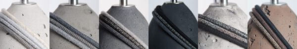 Kabelfarbe Beton-Lampen