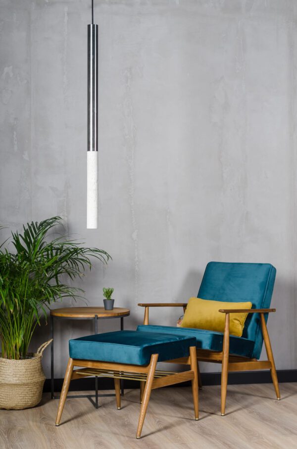 Beton-Hängeleuchte-LED Kalla Inox Neu