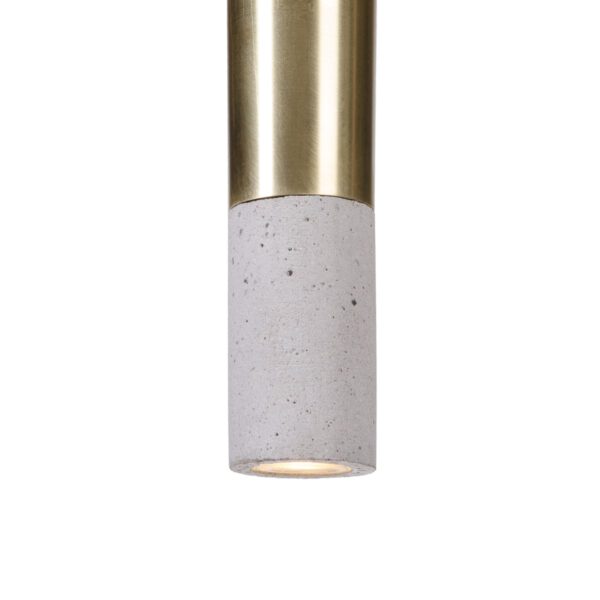 Beton-Hängeleuchte-LED Kalla Inox