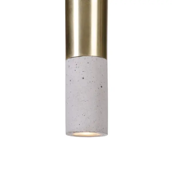 Beton-Hängeleuchte-LED Kalla Inox