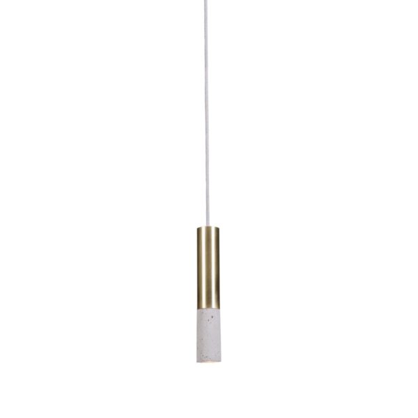 Beton-Hängeleuchte-LED Kalla Inox