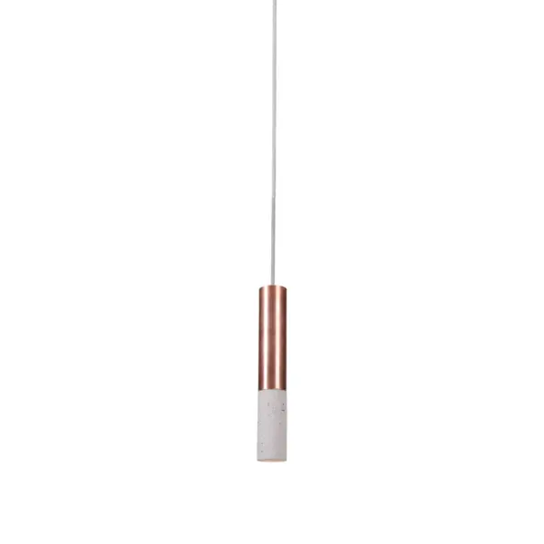 Beton-Hängeleuchte-LED Kalla Inox
