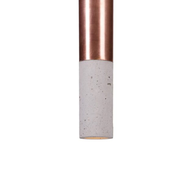 Beton-Hängeleuchte-LED Kalla Inox