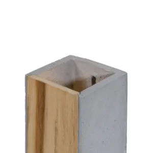 Beton-Wandleuchte Orto Teak – Bild 3