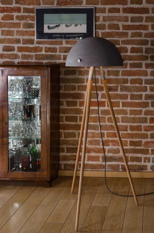 Beton-Stehlampe Sfera