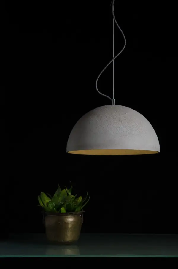 Beton-Hängeleuchte Sfera