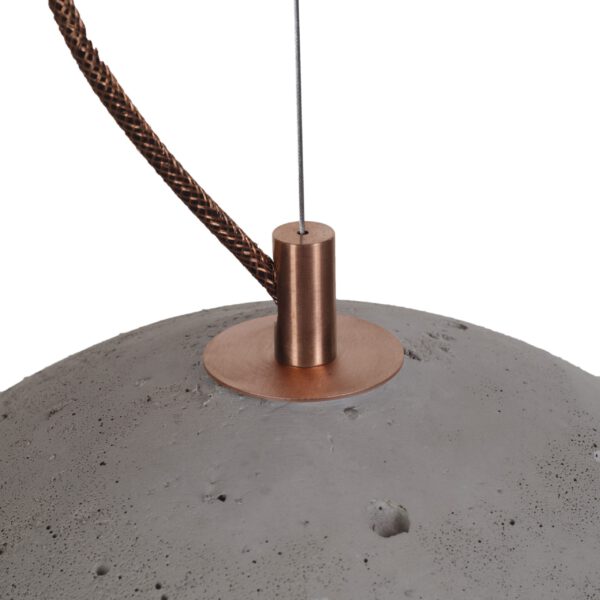 Beton-Hängeleuchte Sfera