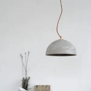 Beton-Hängeleuchte Sfera