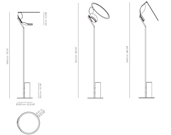 Geometrische LED-Stehleuchte Cut Axo Light