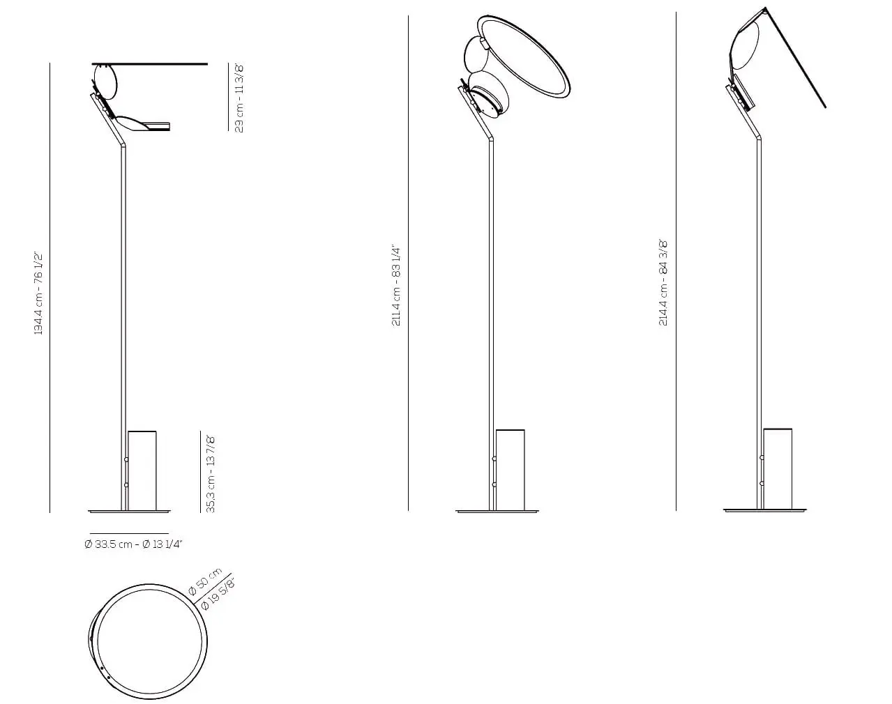 Geometrische LED-Stehleuchte Cut Axo Light – Bild 7