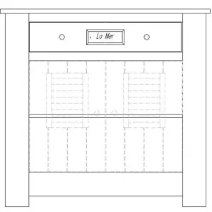 Kommode Marseille MDF – Bild 4